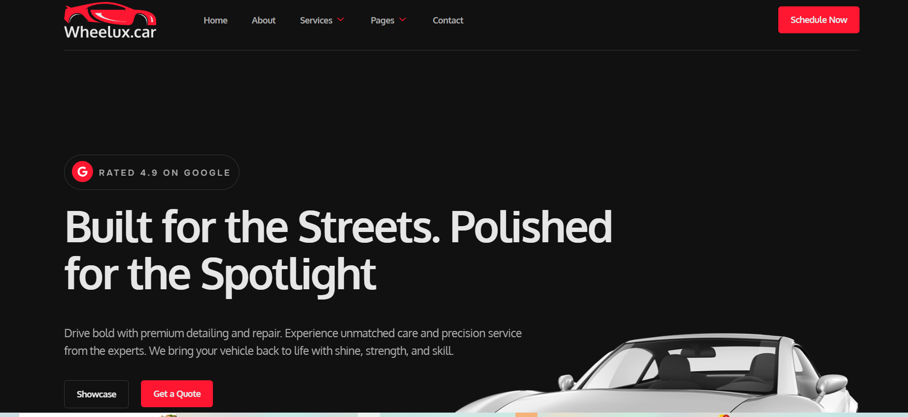 Car Detailing Website